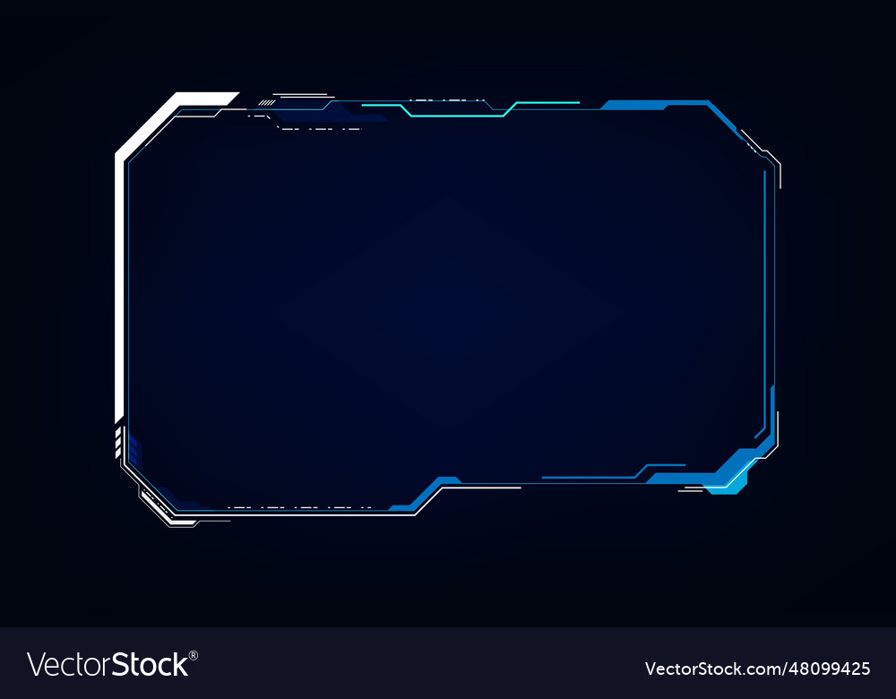 Abstract hud ui gui future futuristic screen vector image Abstract hud ui gui future futuristic screen