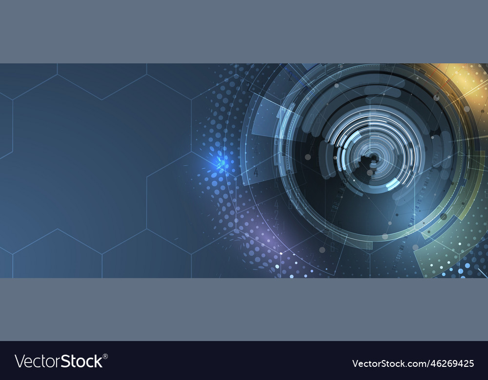 Artificial intelligence technology web background vector image Artificial intelligence technology web background