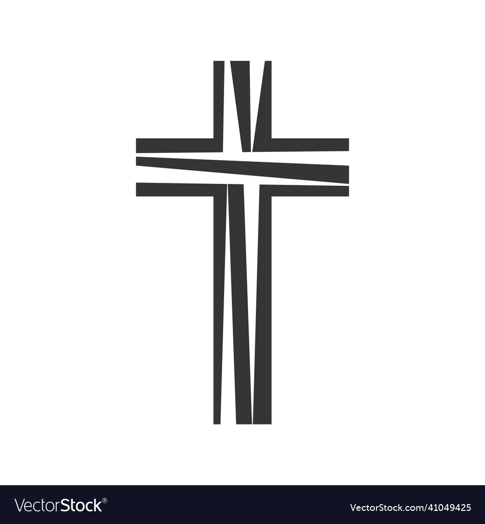 Christian cross icon