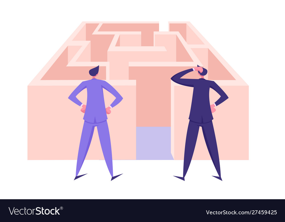 problem solving vector image