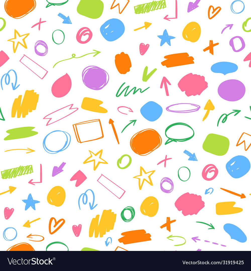 Grunge Pattern with Colorful Elements