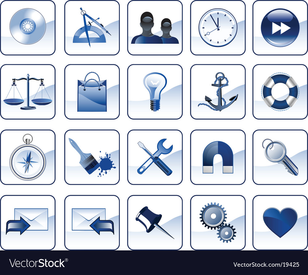 Internet icons Royalty Free Vector Image - VectorStock