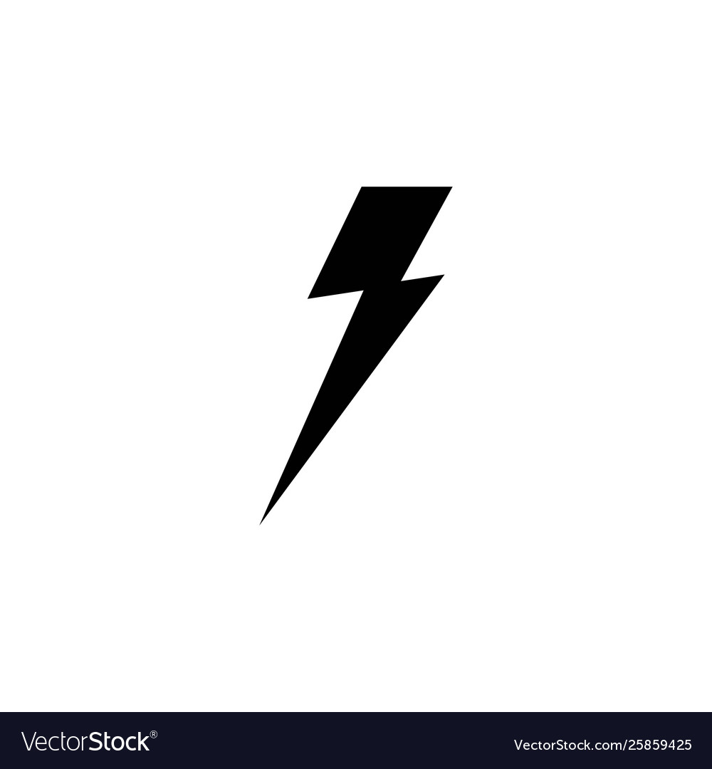 Lightning bolt flash thunderbolt icons Royalty Free Vector