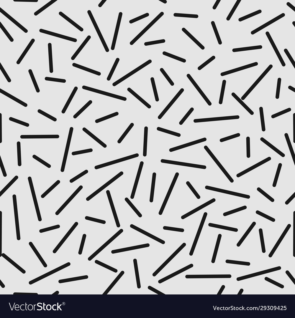 Memphis style seamless pattern lines