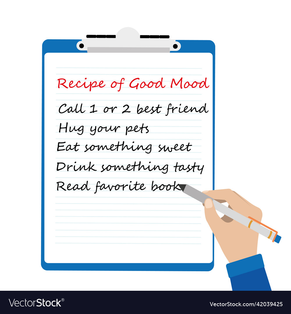 Notebook with plan and list of goals hand writing