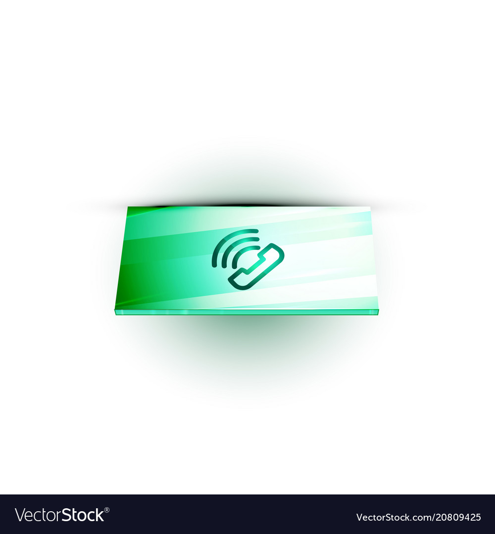 Phone support web button vector image Phone support web button