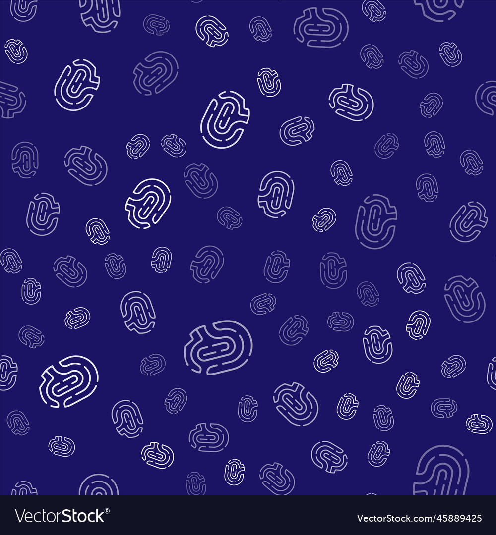 White fingerprint icon isolated seamless pattern Vector Image White fingerprint icon isolated seamless pattern