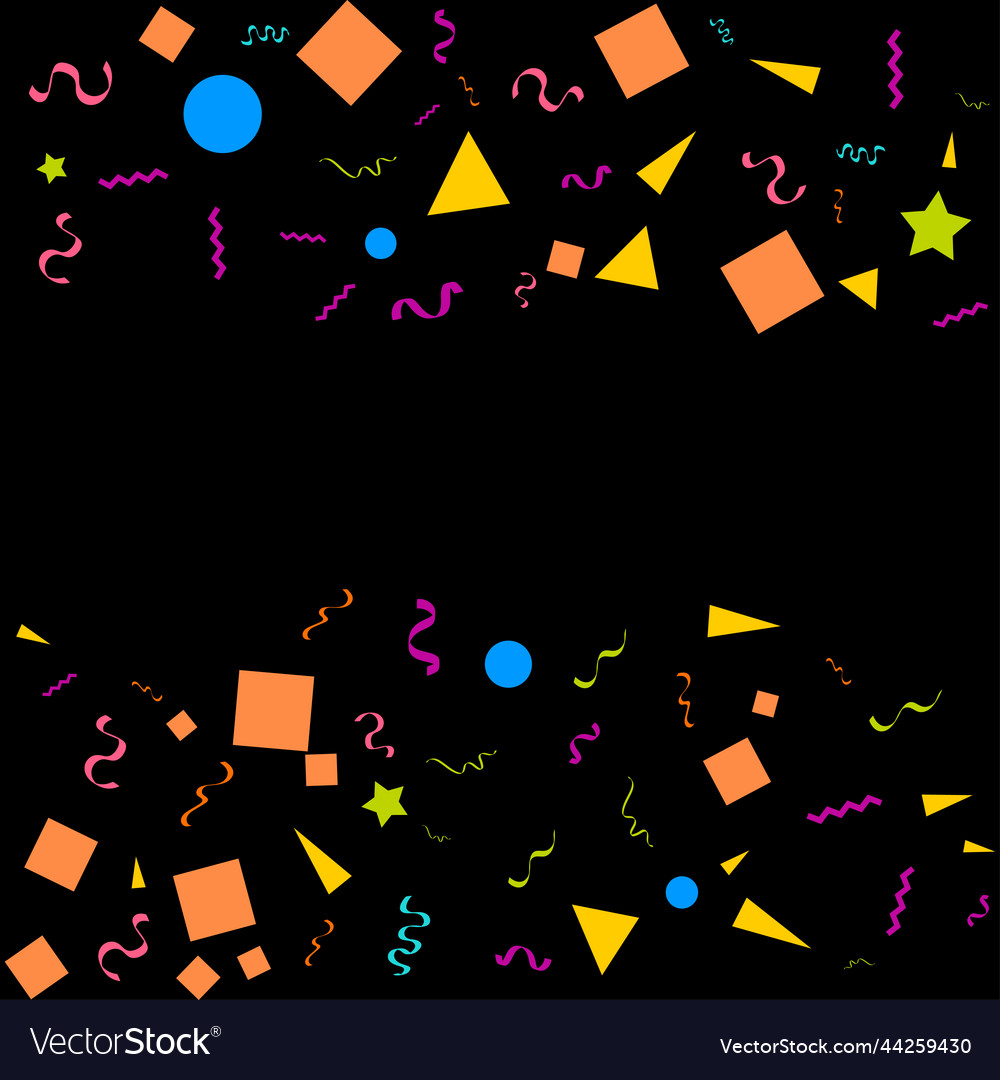 Abstract black background with many falling tiny Vector Image Abstract black background with many falling tiny