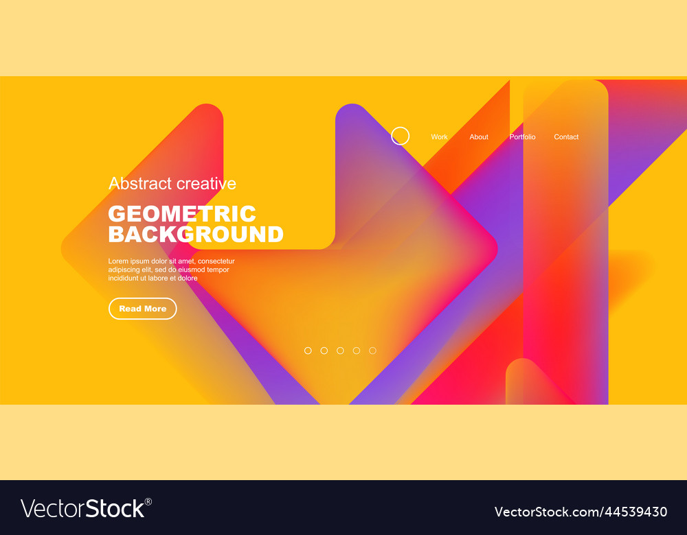 Abstract trendy geometric patterns poster Vector Image