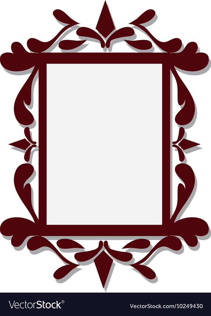 Angular vintage frame icon