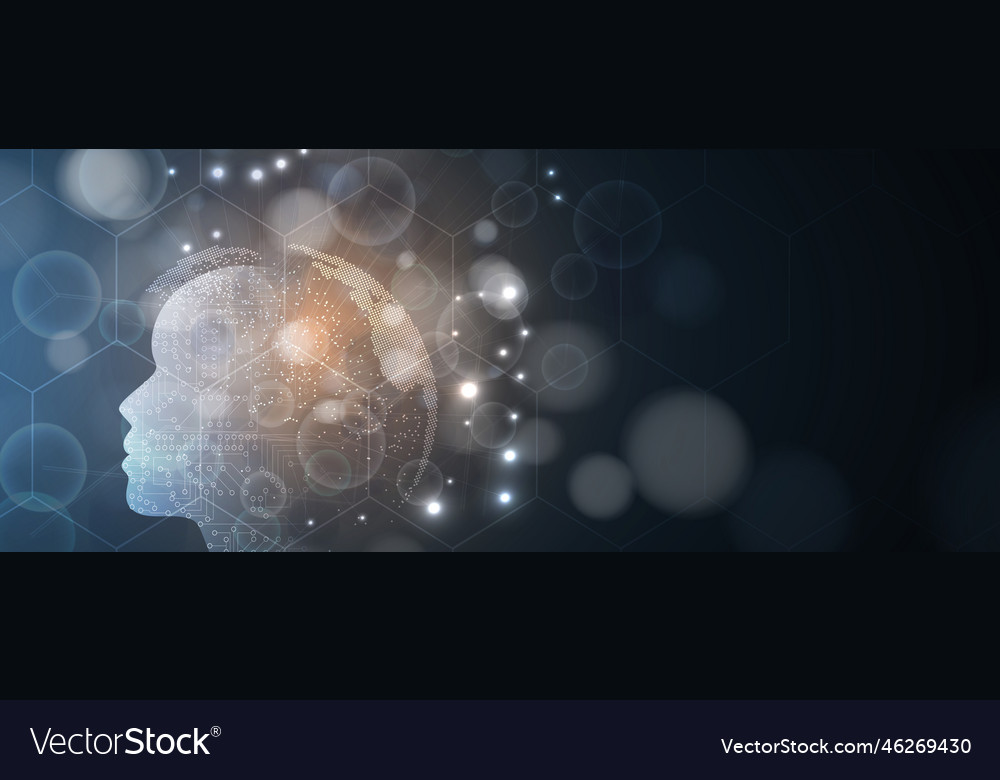 Artificial intelligence technology web background