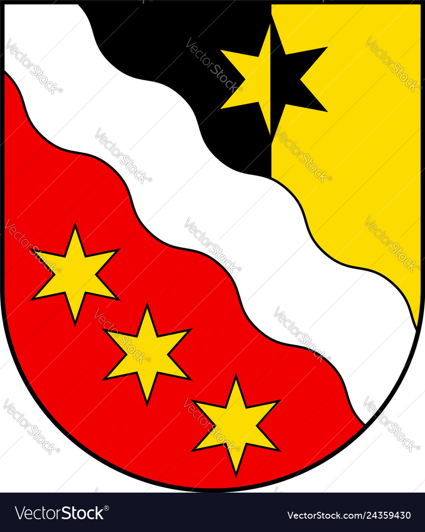 Coat of arms of glarus in canton of glarus Vector Image