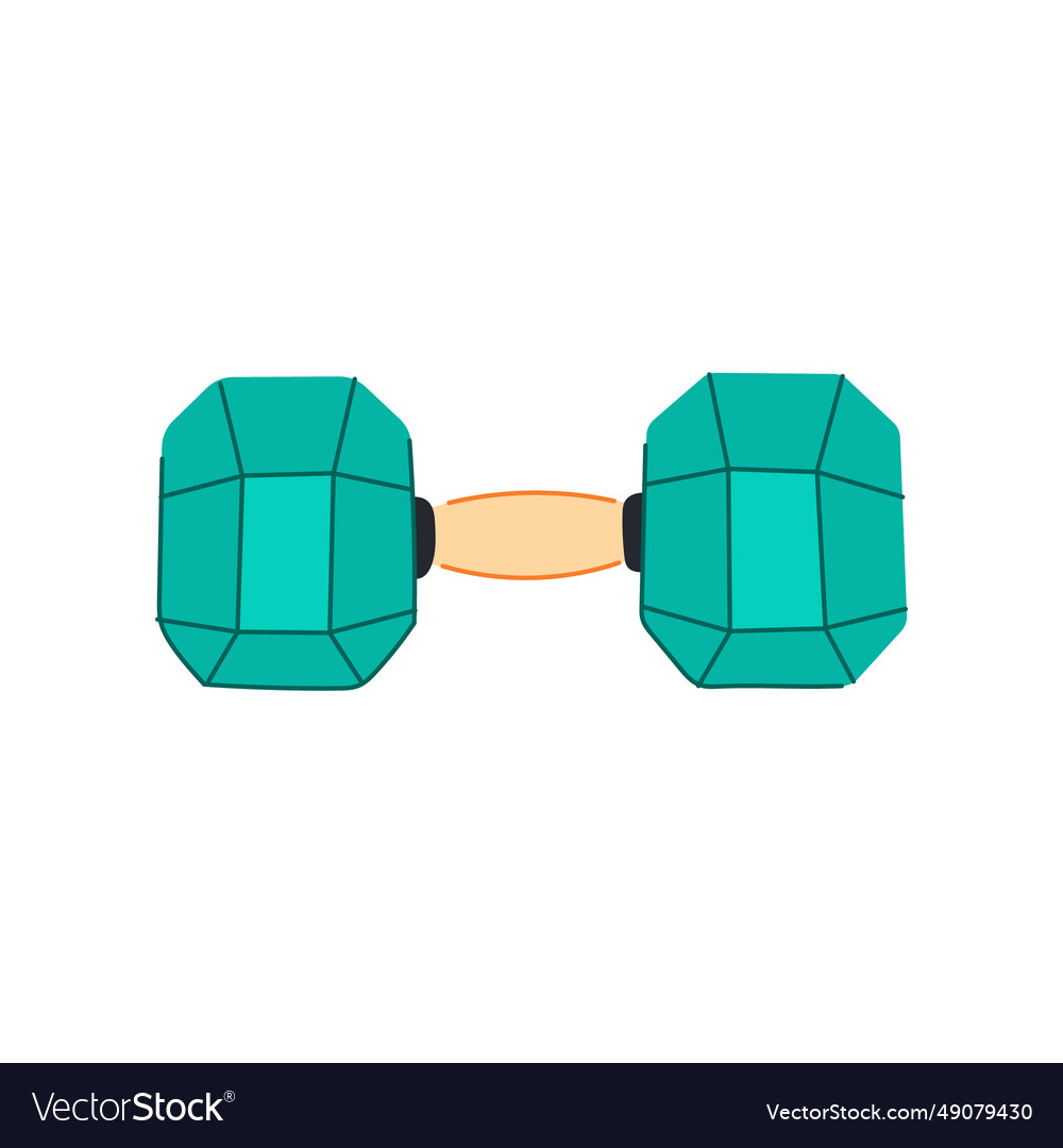 Dumbbell dumbbell cartoon Royalty Free Vector Image