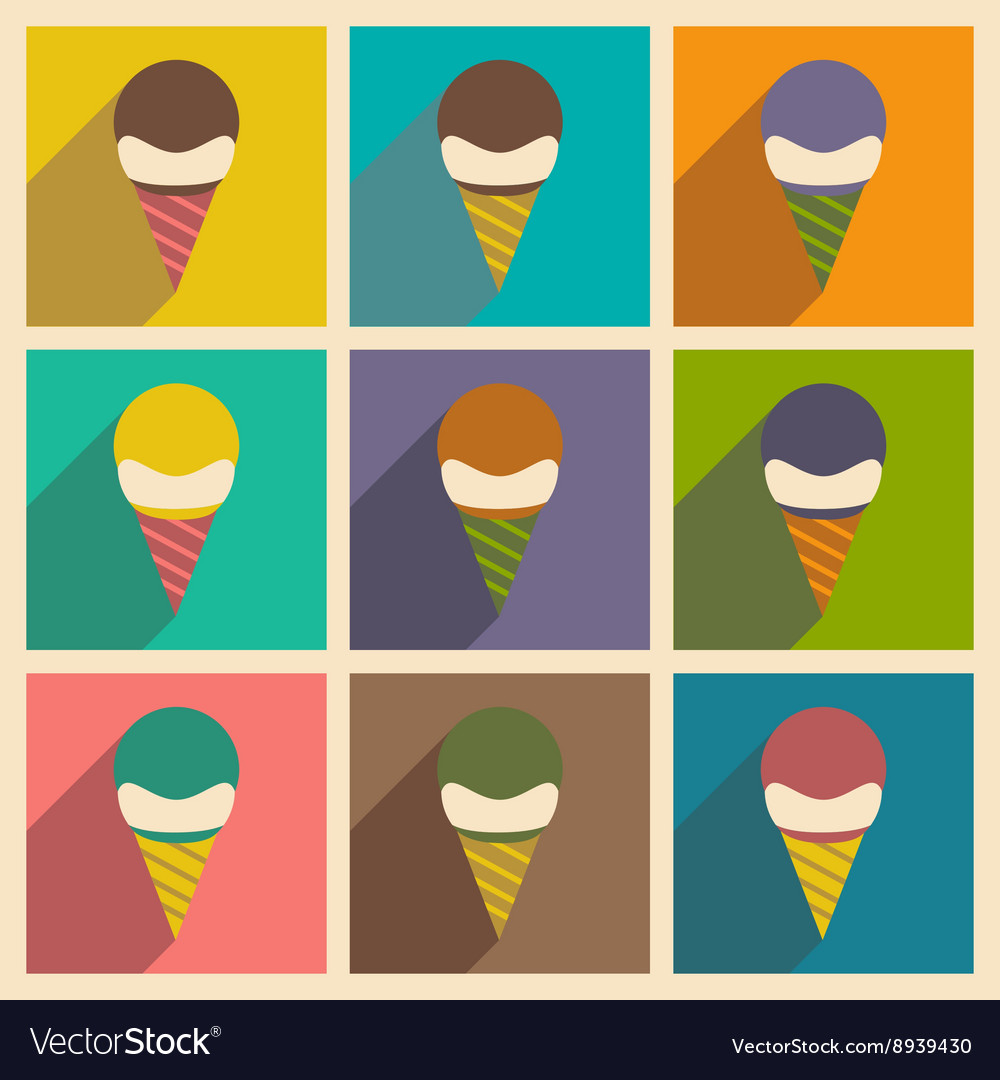 Flat with shadow concept and mobile application