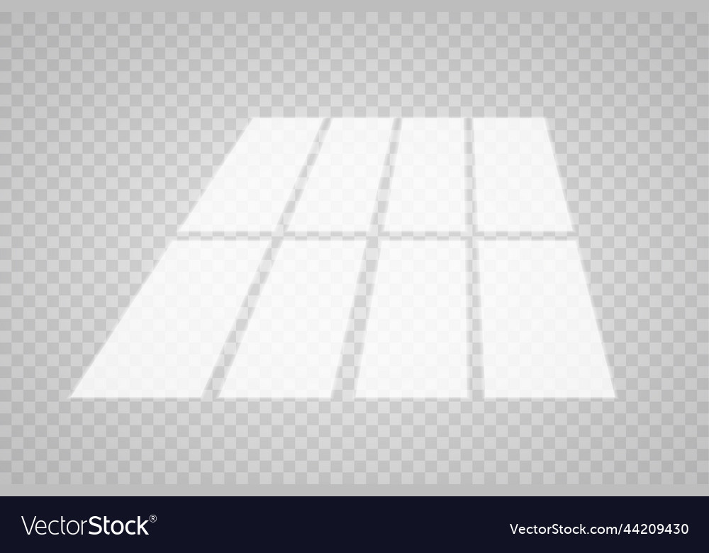 Overlay shadow effect transparent window vector image Overlay shadow effect transparent window