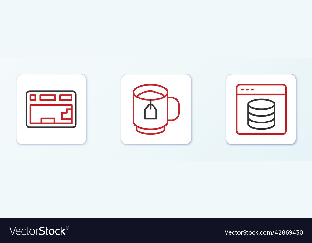 Zeilenserver Daten Webhosting Tastatur einstellen vector image Zeilenserver Daten Webhosting Tastatur einstellen