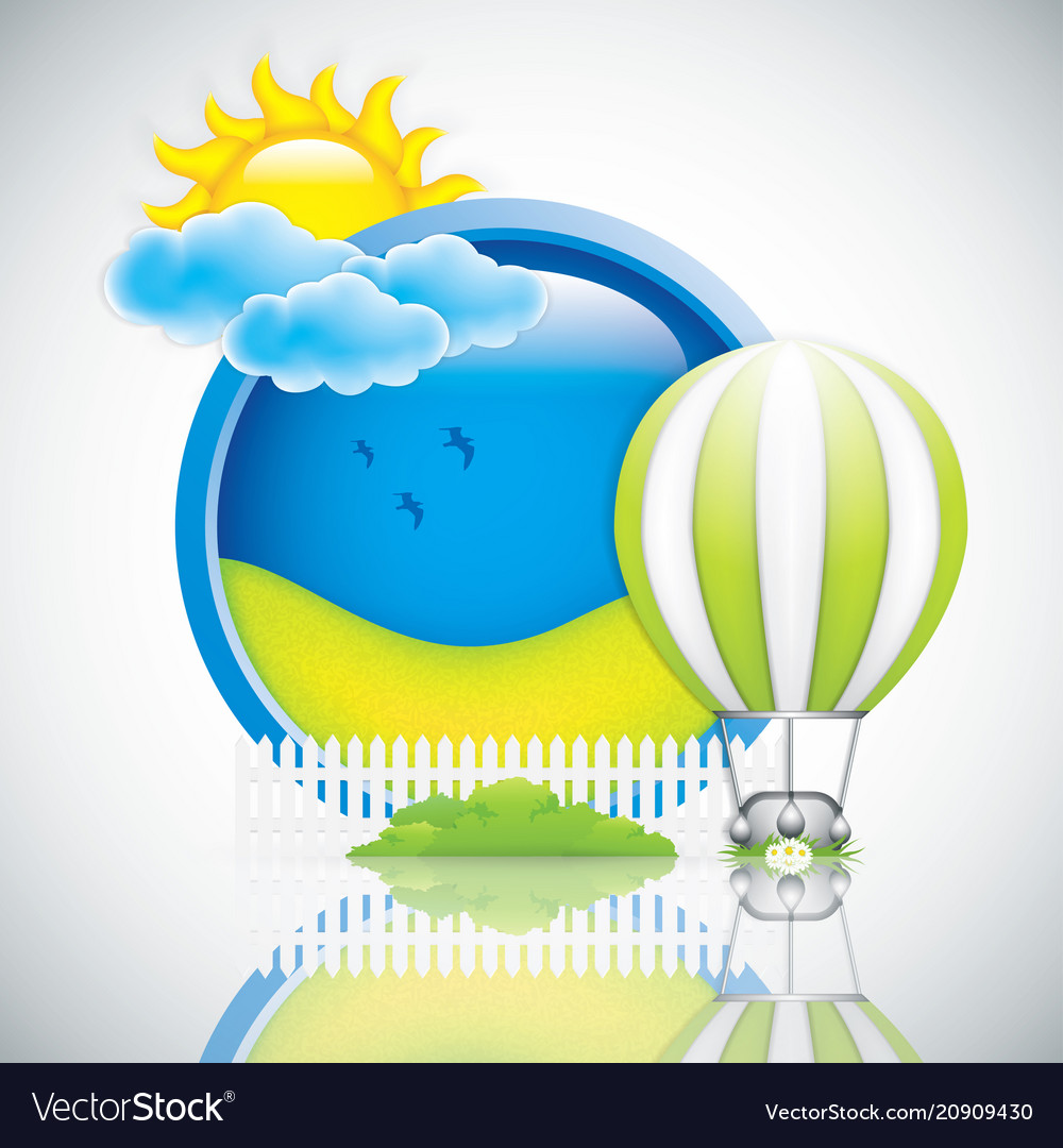 Spring frame vector image Spring frame