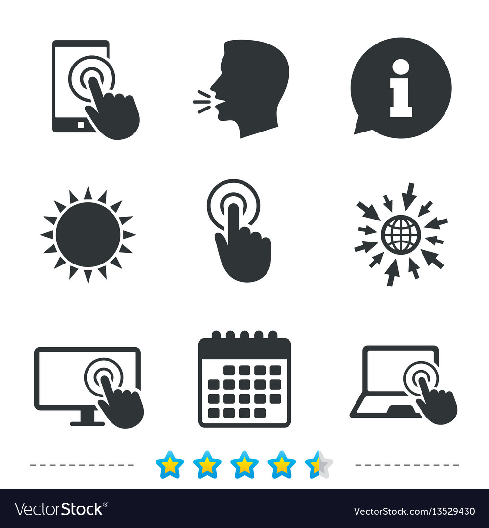 Touchscreen Smartphone Icons - Pointer & Symbols