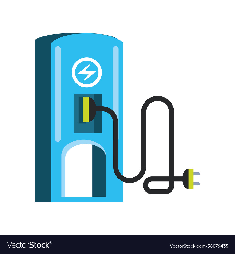 Ökologische elektrische Kraftstoffpumpe für Fahrzeuge vector image Ökologische elektrische Kraftstoffpumpe für Fahrzeuge