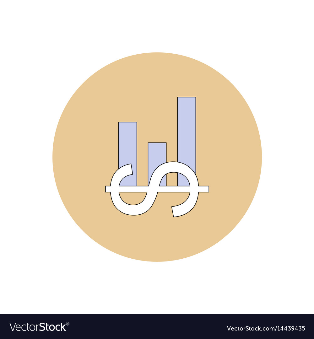 In flat design of column chart