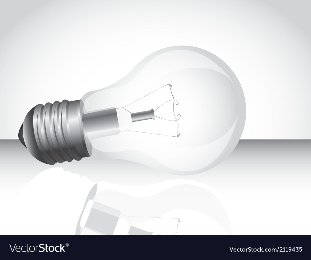 Light bulb over floor with shadow background
