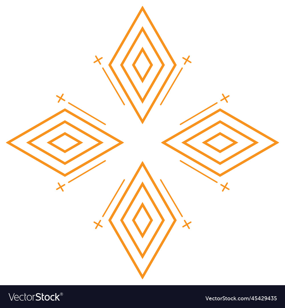 Modern geometric hexagonal shape design