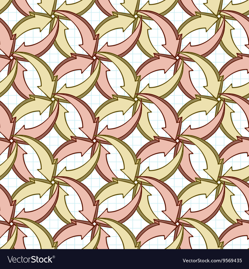 Seamless pattern of multi-colored volume