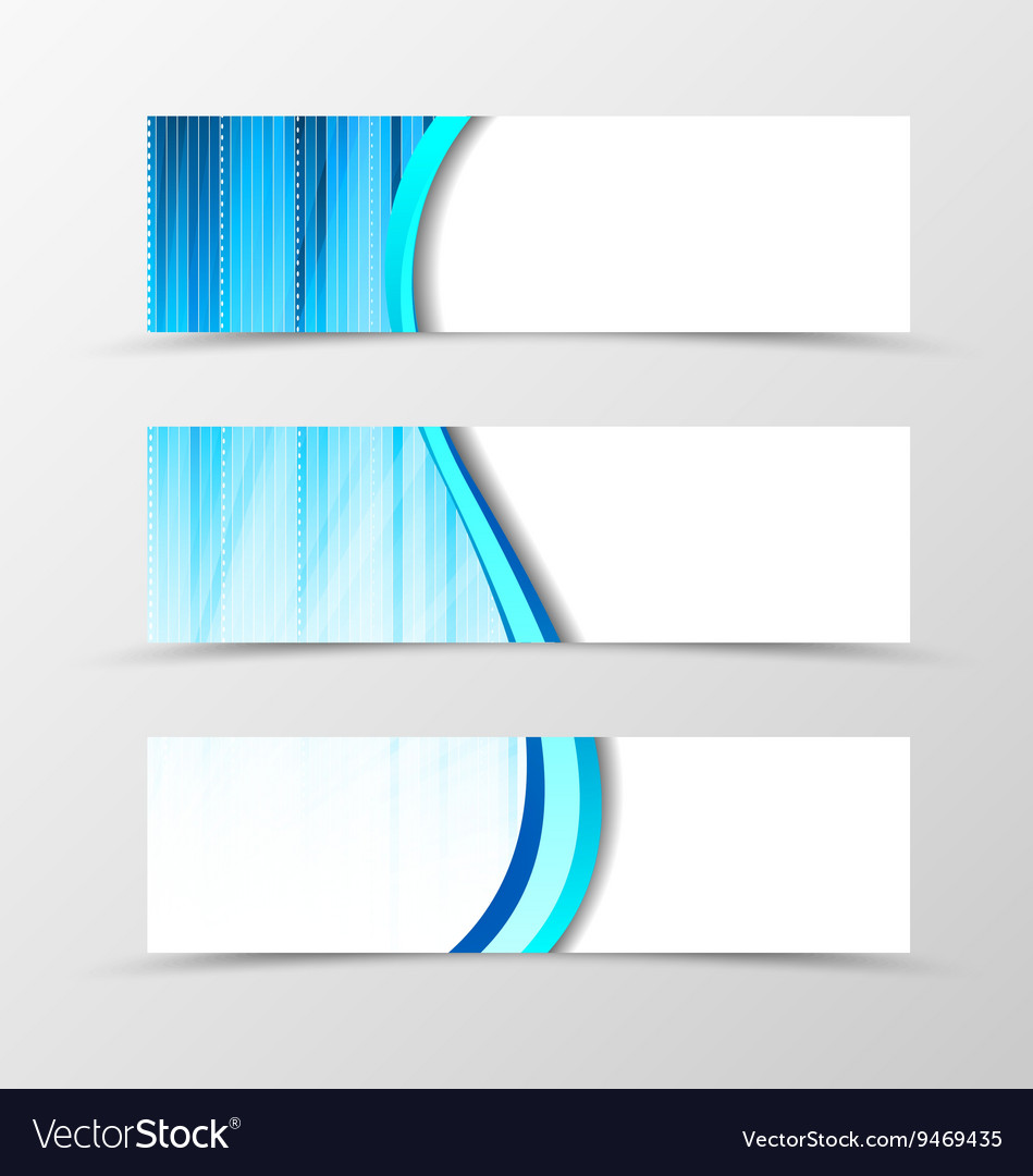 Set of banner spectrum design