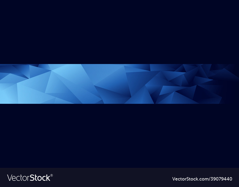 Abstract blue gradient triangles of different