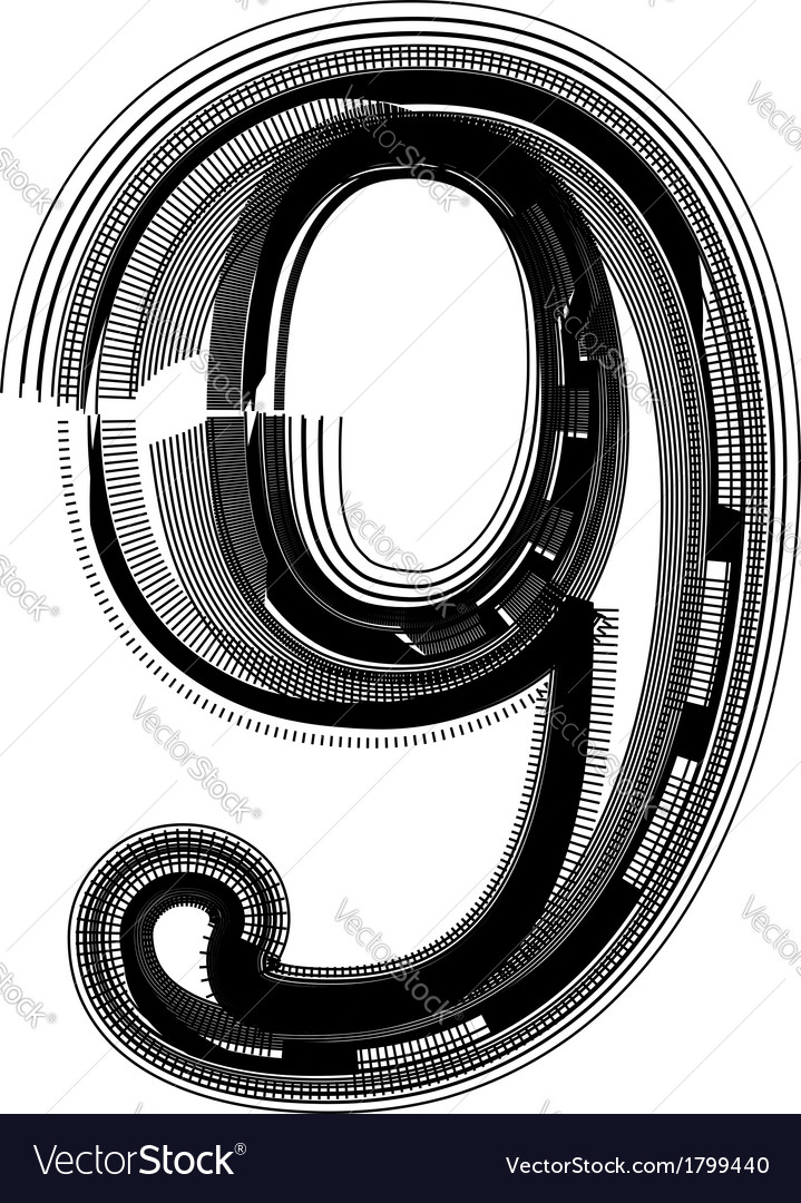 Abstract font number 9