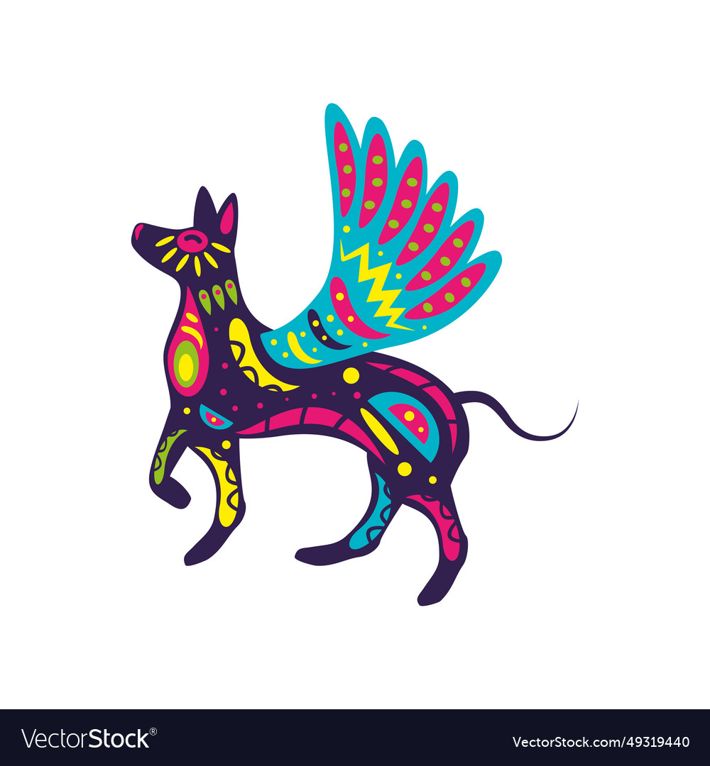 Alebrijes mexican culture Royalty Free Vector Image