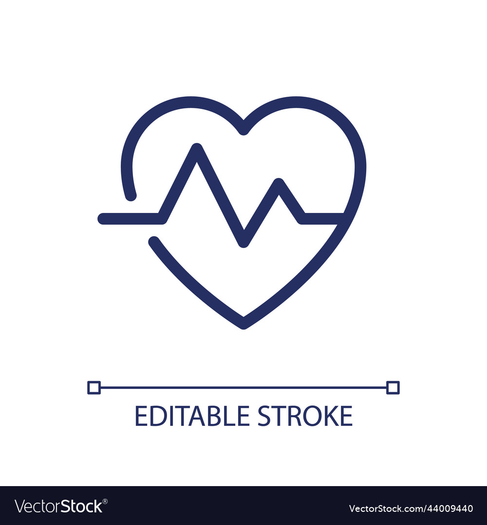 Cardiogram pixel perfect linear ui icon