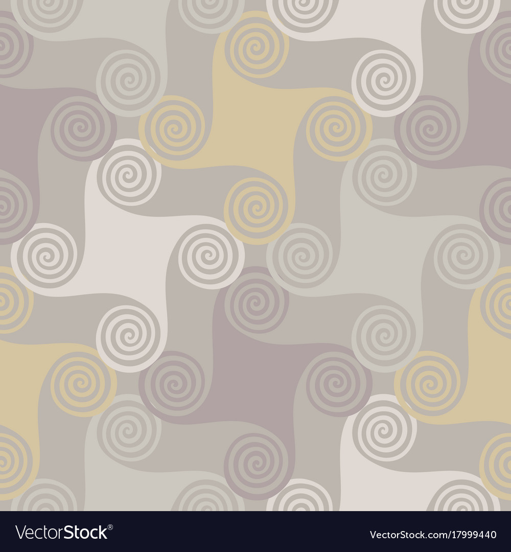 Colorful seamless pattern with spiral elements
