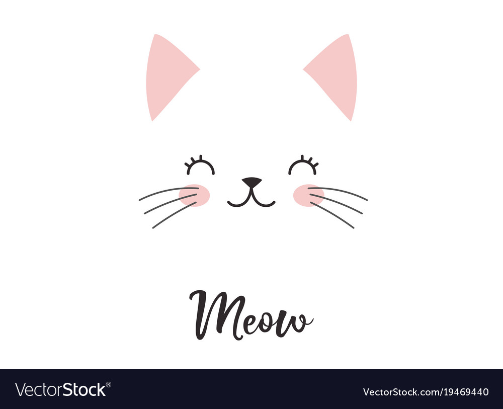 Download Cute cat Royalty Free Vector Image - VectorStock