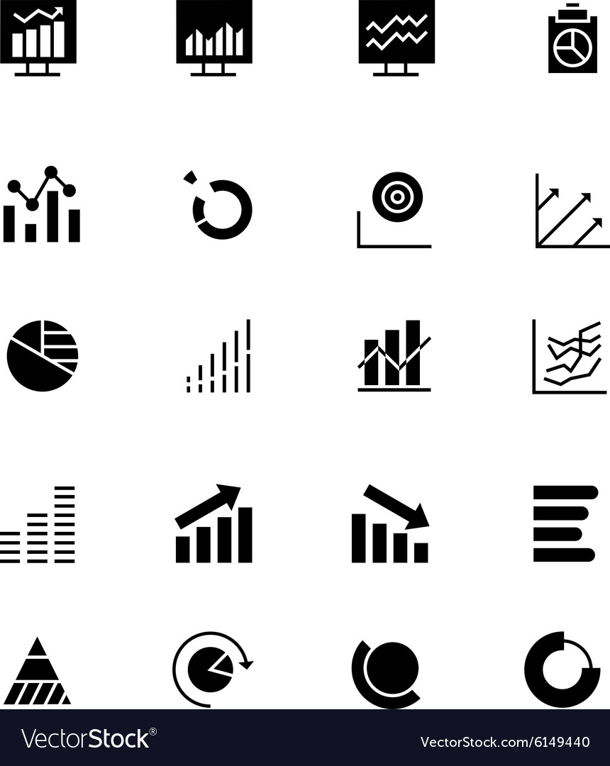 Data Analytics Icons - Charts & Graphs