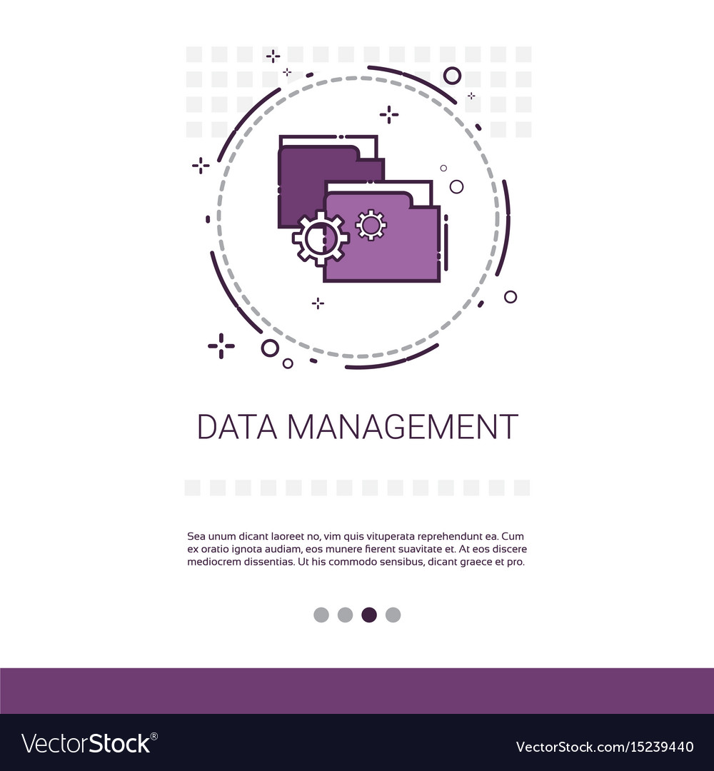 Data management content marketing web banner