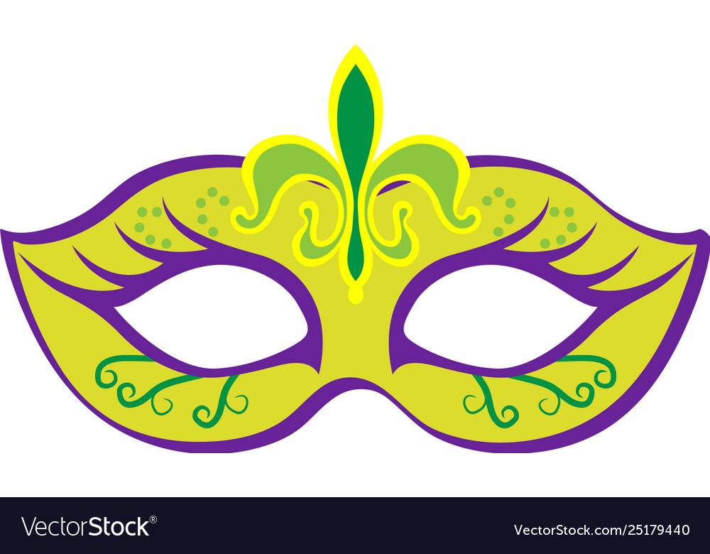 Mardi gras mask Royalty Free Vector Image - VectorStock