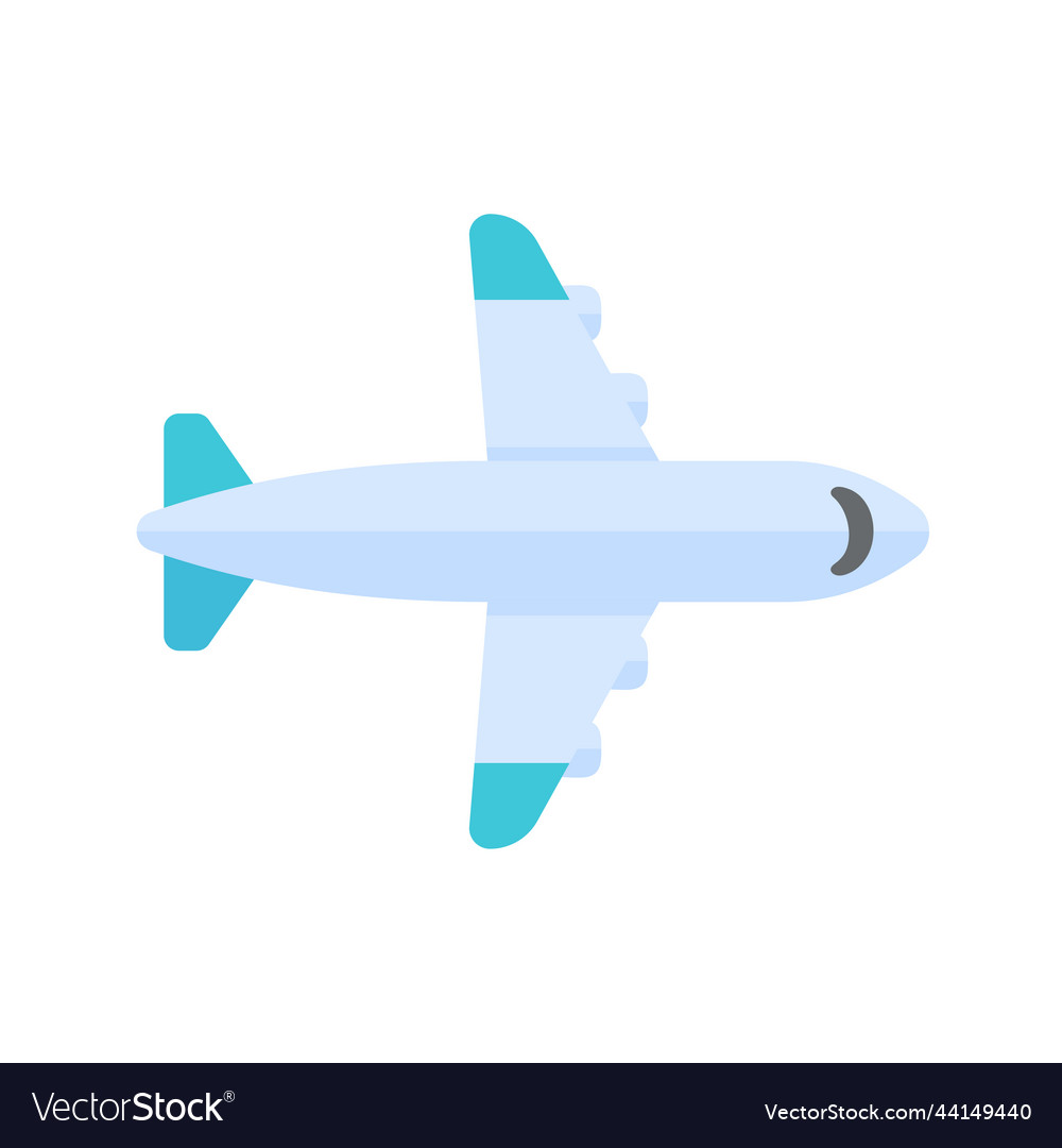 Passenger plane flying in the sky side view Vector Image