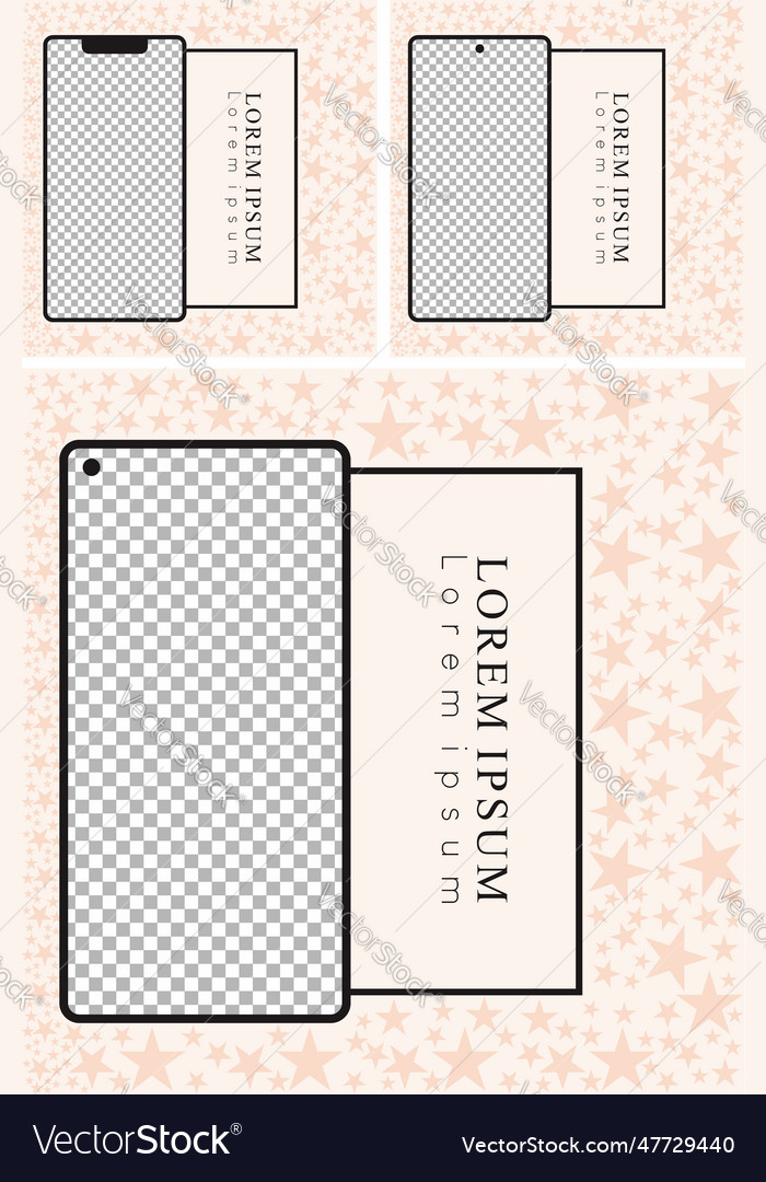 Star design template with additional plain Vector Image Star design template with additional plain