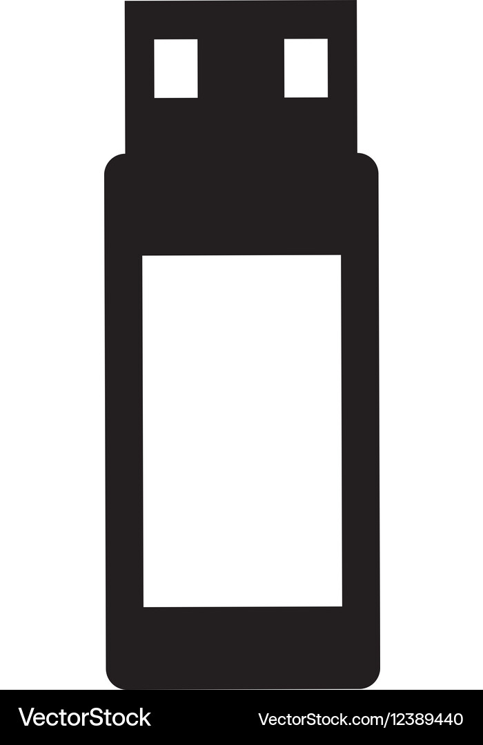 Usb memory flash icon Royalty Free Vector Image