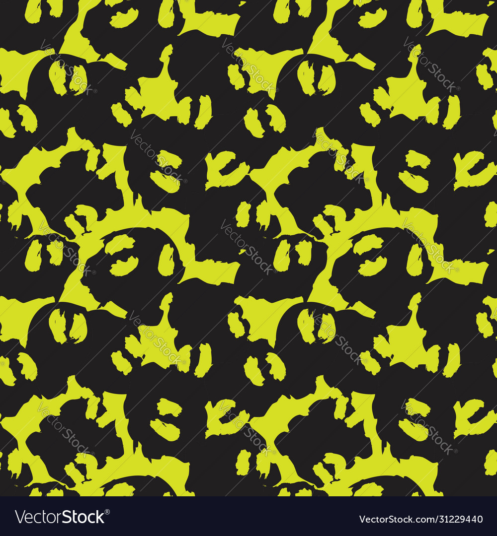 Yellow animal leopard seamless pattern background