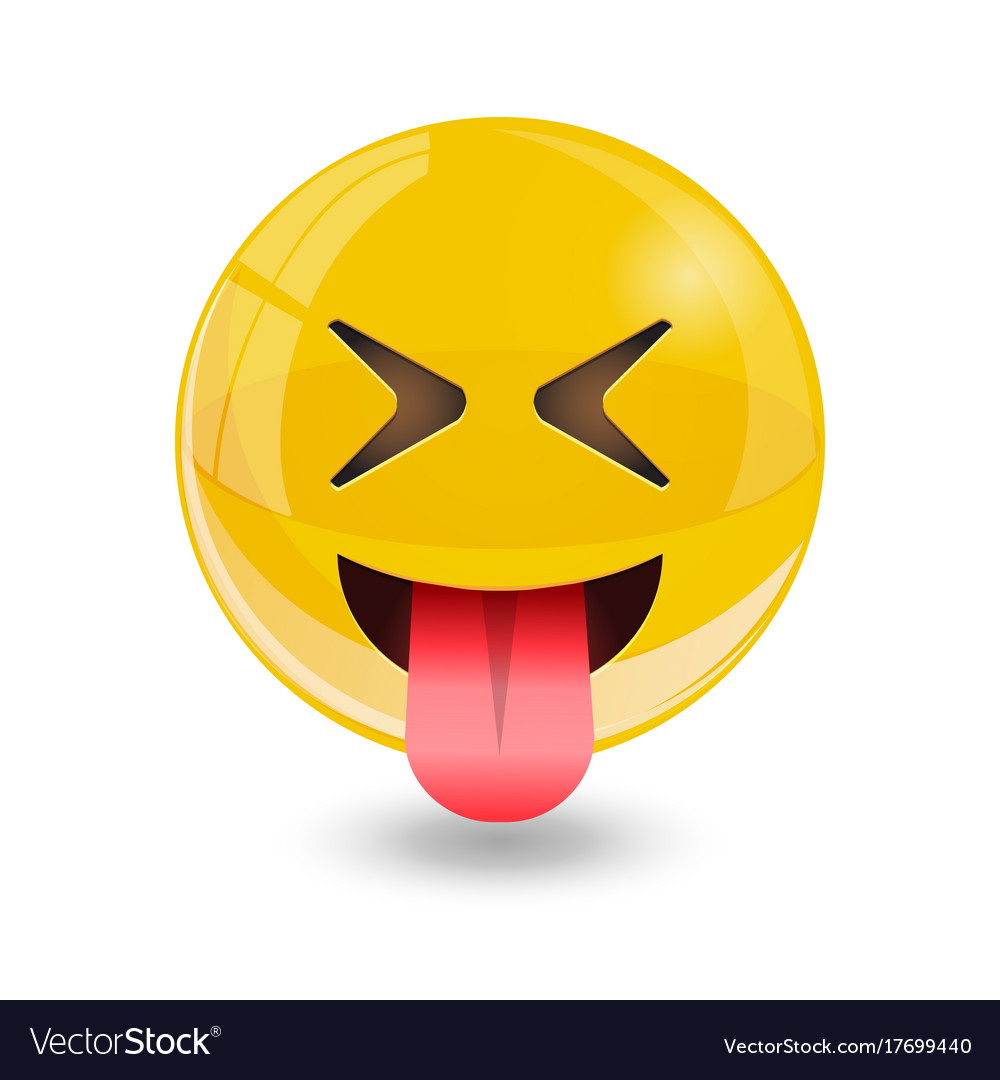 Yellow smiley emoticons emoji Royalty Free Vector Image