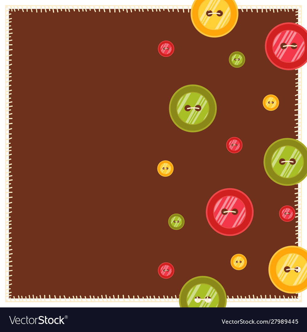 Background with cloth buttons