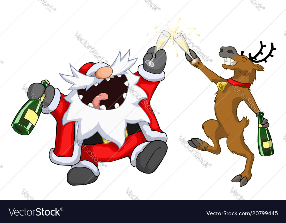 Weihnachtsfeier Reindeer Toast