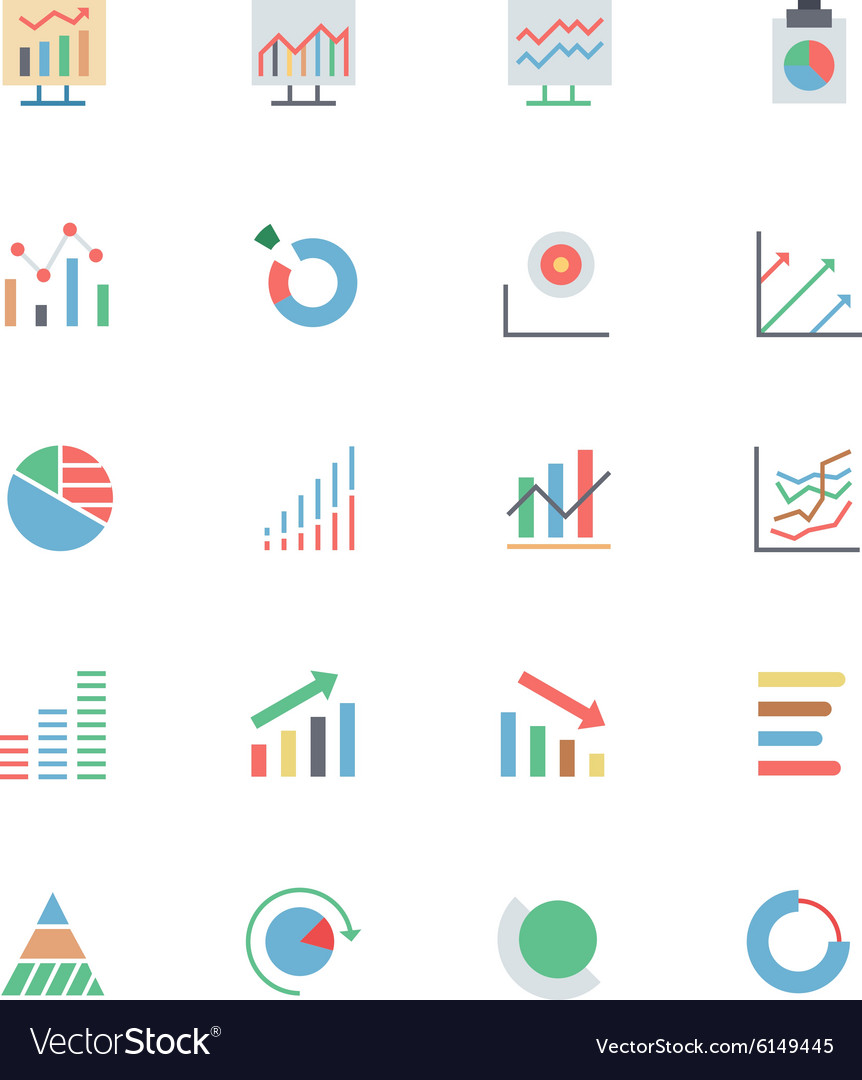 Data Analytics Icons - Charts & Graphs