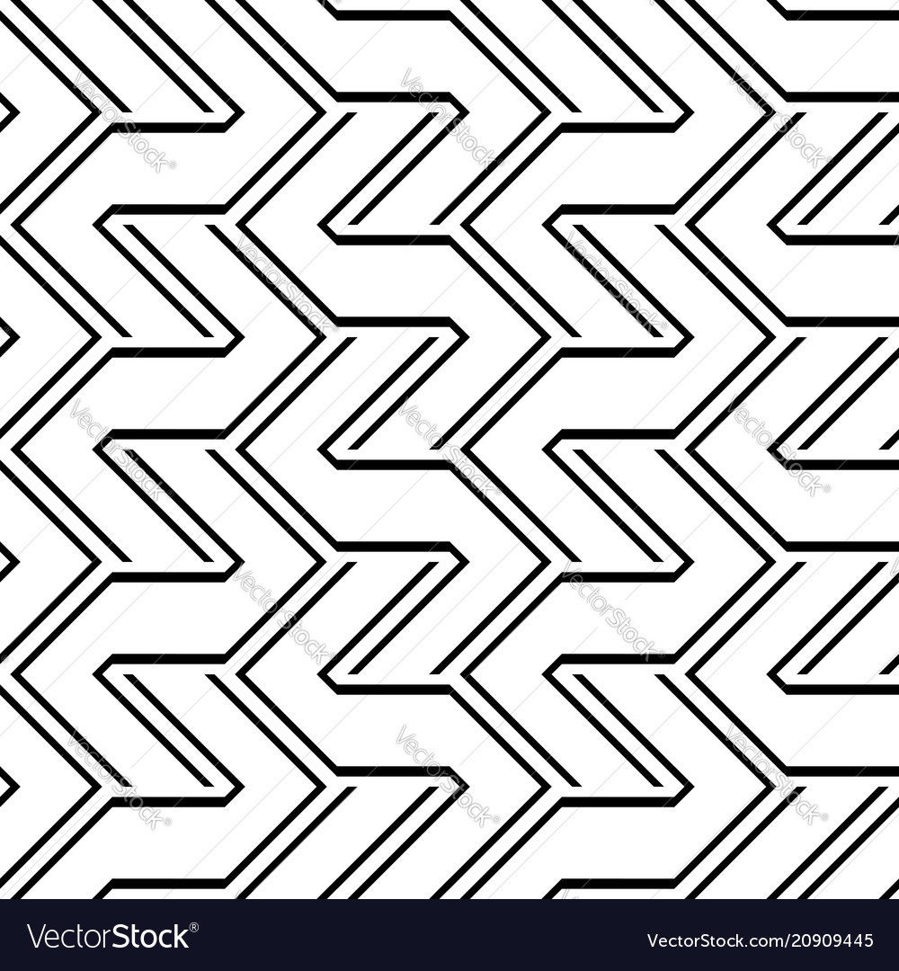 Design seamless monochrome zigzag pattern
