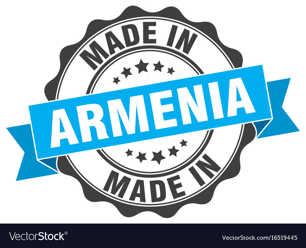 Made in armenia round seal