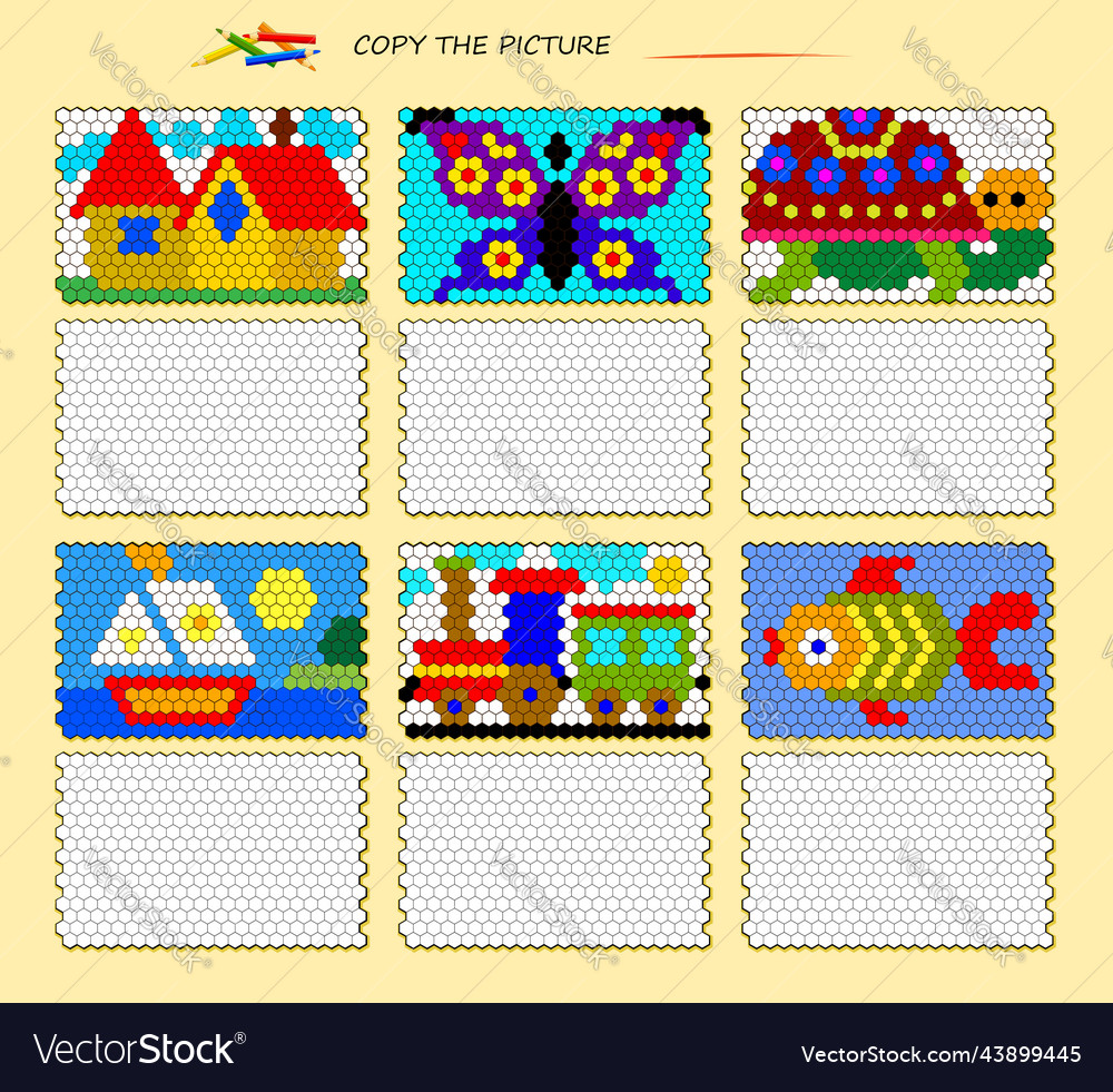 Set of educational pages for kids copy Royalty Free Vector