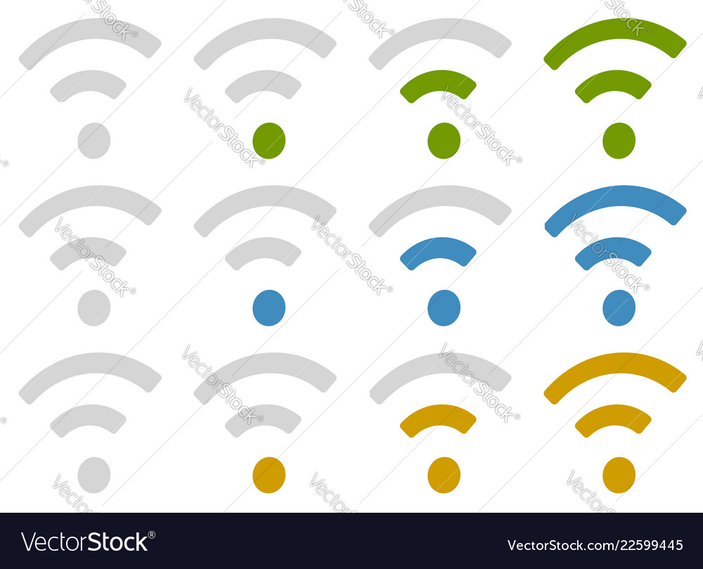 Signal wireless connection wifi internet vector image Signal wireless connection wifi internet