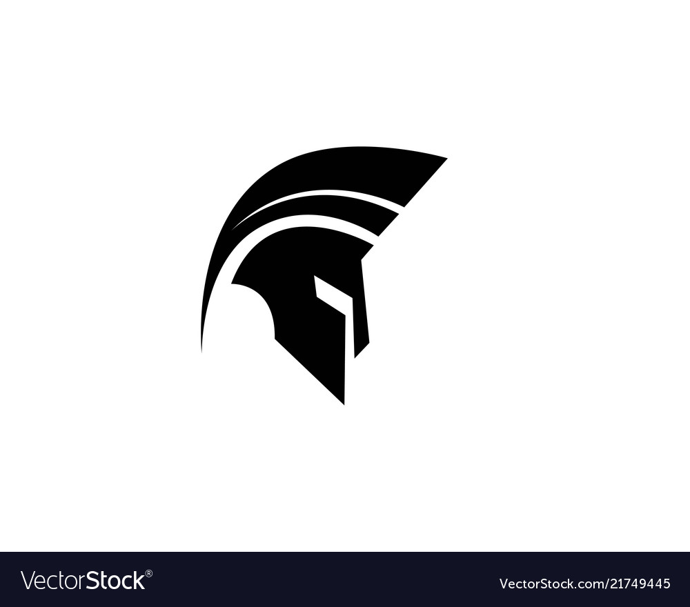 Spartan helmet logo Royalty Free Vector Image - VectorStock